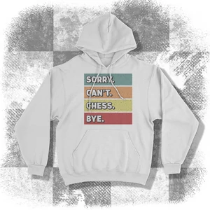 Retro design kenguruzsebes, kapucnis pulóver - fekete színben