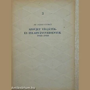 Dr. Páros György - Szovjet végjáték- és feladványversenyek