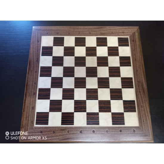 Intarziás fa sakk tábla 34 x 34 mm 