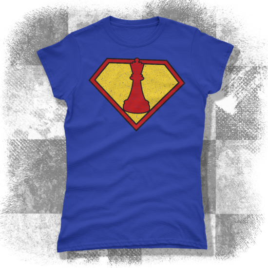 Superwoman női póló - királykék színben
