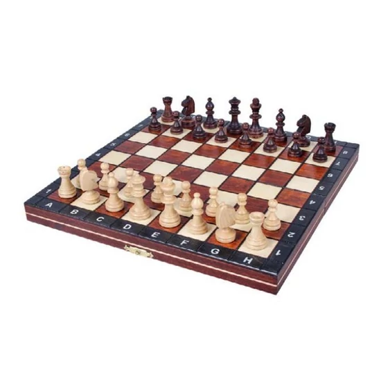 Mágneses fa sakk-készlet - CHESS Magnetic 140